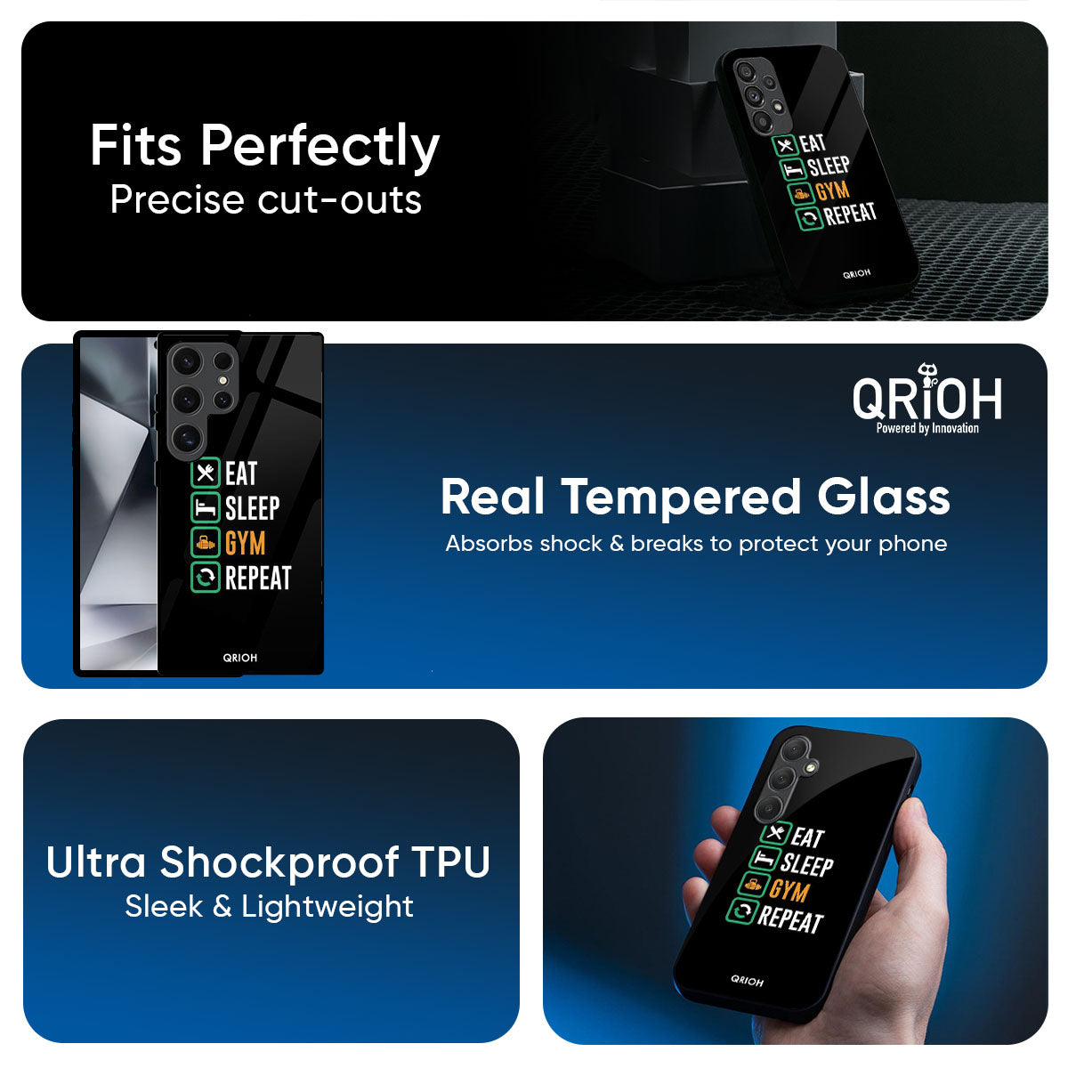 Daily Routine Glass Case for Samsung Galaxy M56 5G