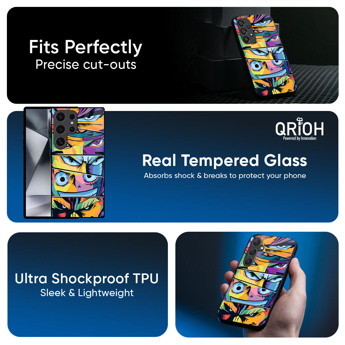 Anime Legends Glass Case for Samsung Galaxy M56 5G