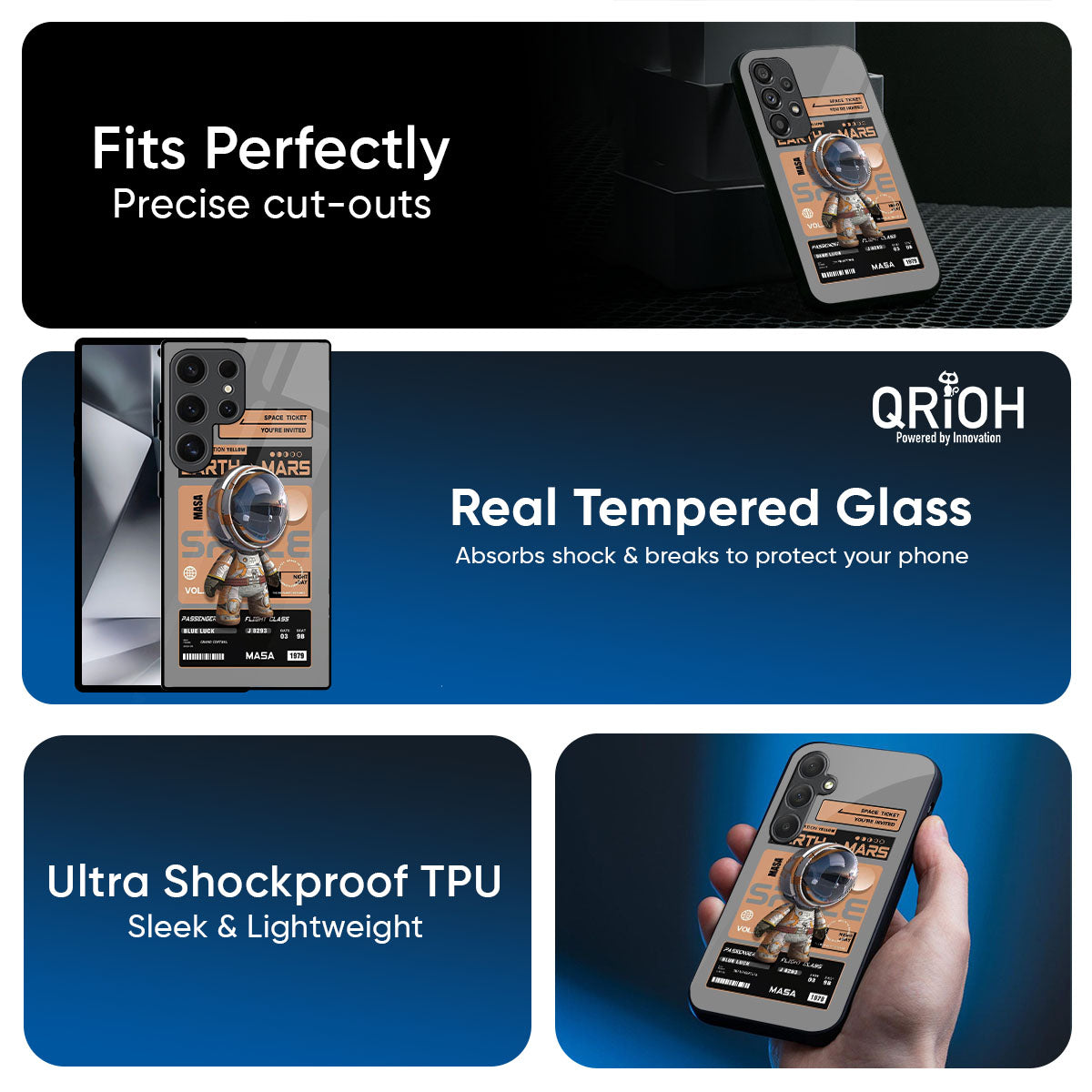 Space Ticket Glass Case for Samsung Galaxy S26 Ultra 5G