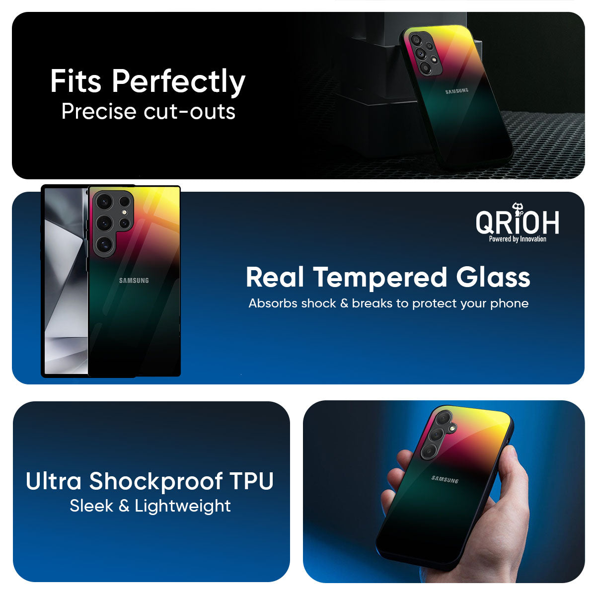 Sunland Gradient Glass Case for Samsung Galaxy A57 5G