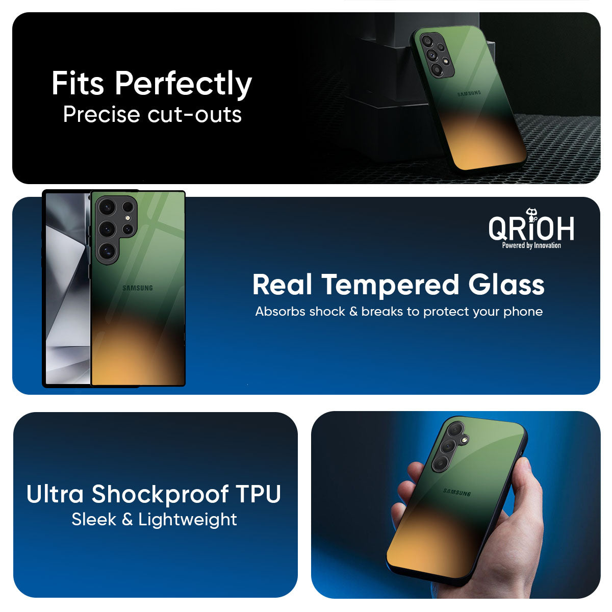 Blurry Forest Glass Case for Samsung Galaxy M56 5G