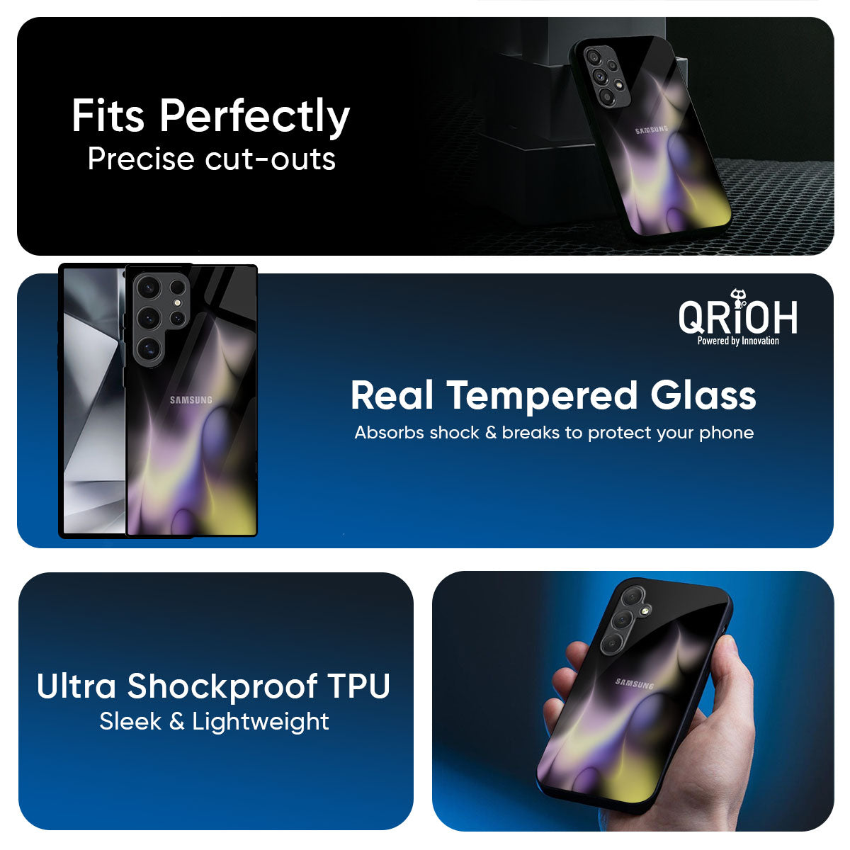 Flames Flow Glass Case for Samsung Galaxy A57 5G