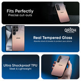 Golden Mauve Glass Case for Samsung Galaxy S25 FE 5G