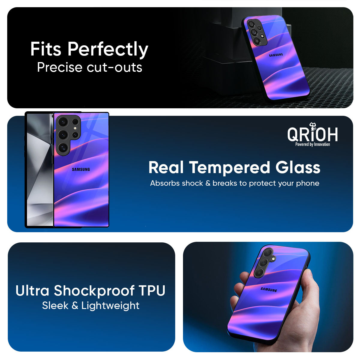 Colorful Dunes Glass Case for Samsung Galaxy A57 5G
