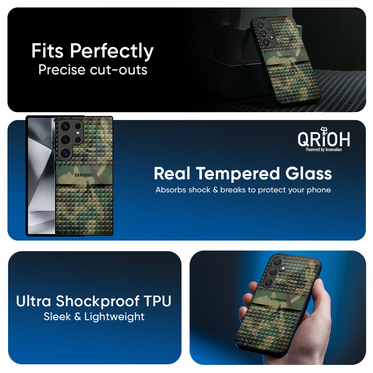 Supreme Power Glass Case For Samsung Galaxy M56 5G