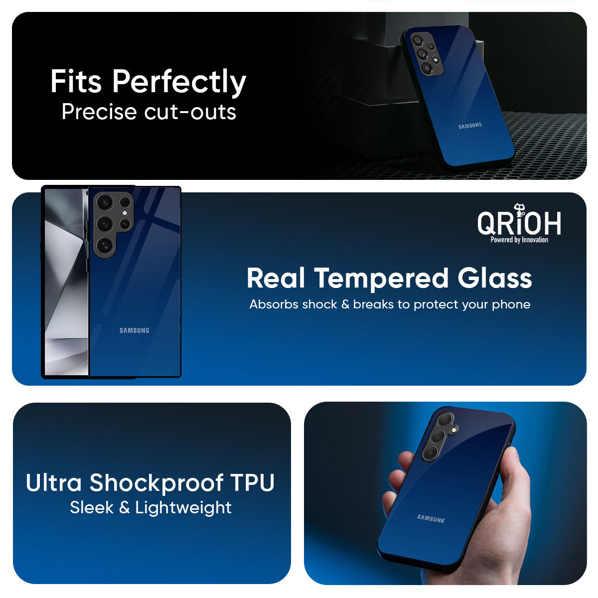 Very Blue Glass Case for Samsung Galaxy A57 5G