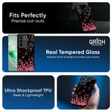 Heart Rain Fall Glass Case For Vivo V40e 5G