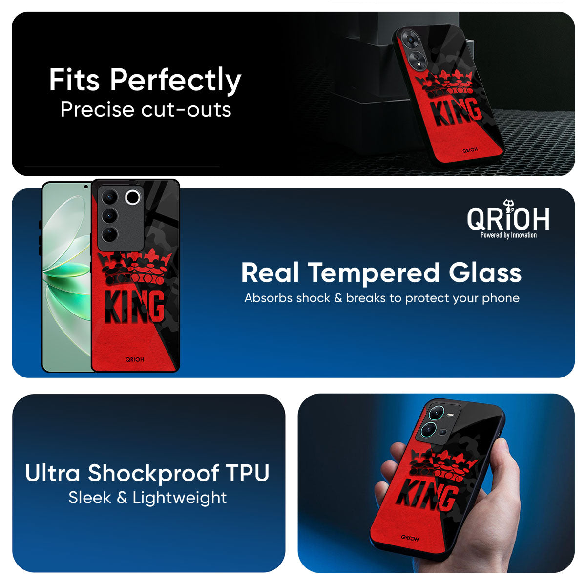 I Am A King Glass Case for iQOO Neo 10R 5G