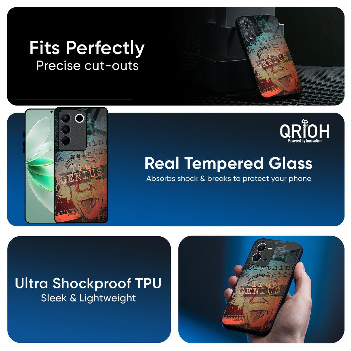 True Genius Glass Case for Vivo Y31 5G