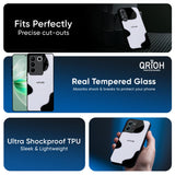 Wheat Cream Wavy Glass Case for Vivo V40e 5G