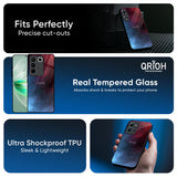 Smokey Watercolor Glass Case for Vivo V40e 5G