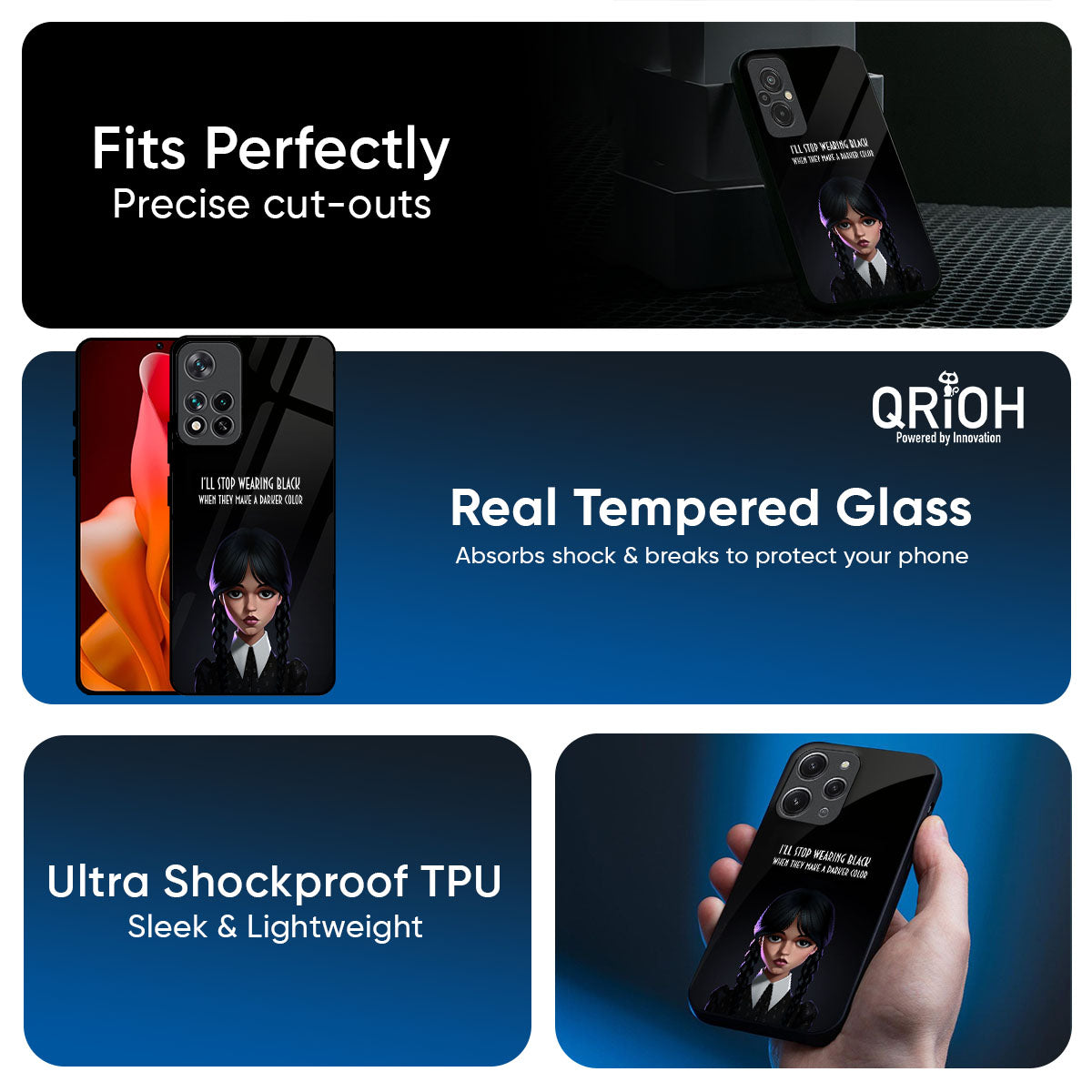Aesthetic Digital Art Glass Case for Mi 15 5G