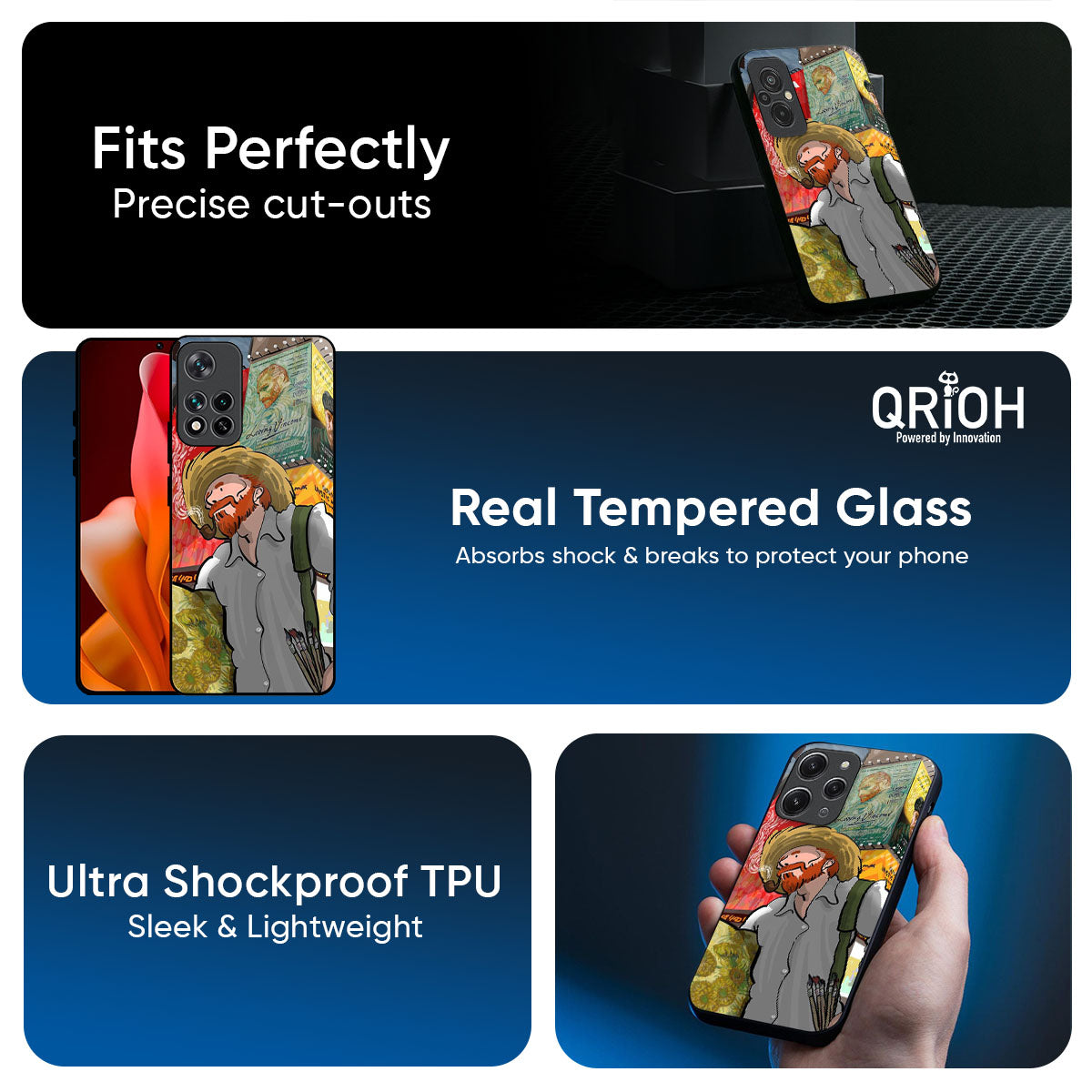 Loving Vincent Glass Case for Redmi 15 5G
