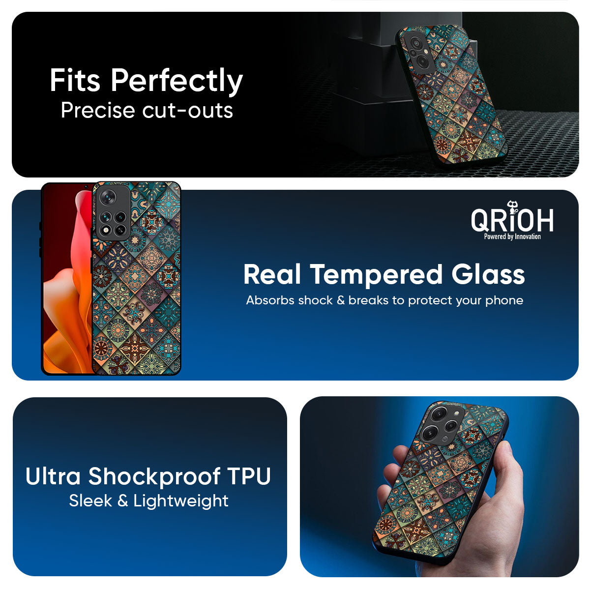 Retro Art Glass Case for Redmi note 15 Pro +