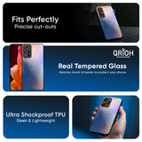 Blue Mauve Gradient Glass Case for Redmi 15 5G