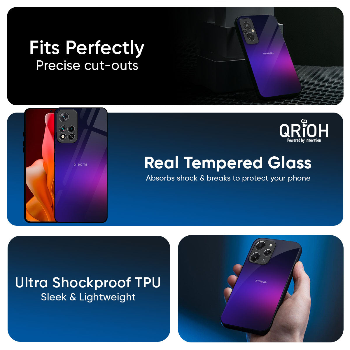 Dual Magic Tone Glass Case for Redmi 15 5G