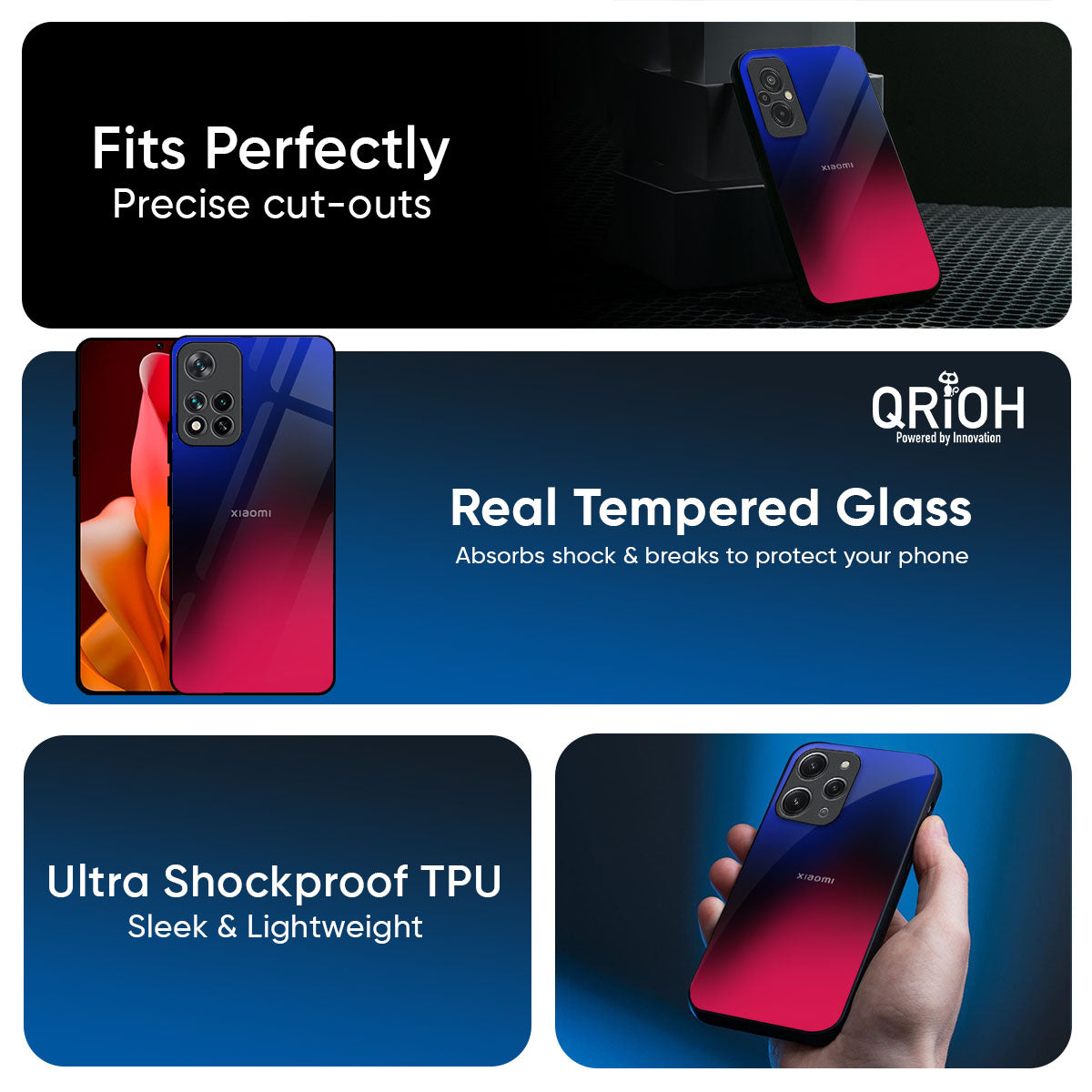 Mesmerizing Gradient Glass Case for Redmi 15 5G