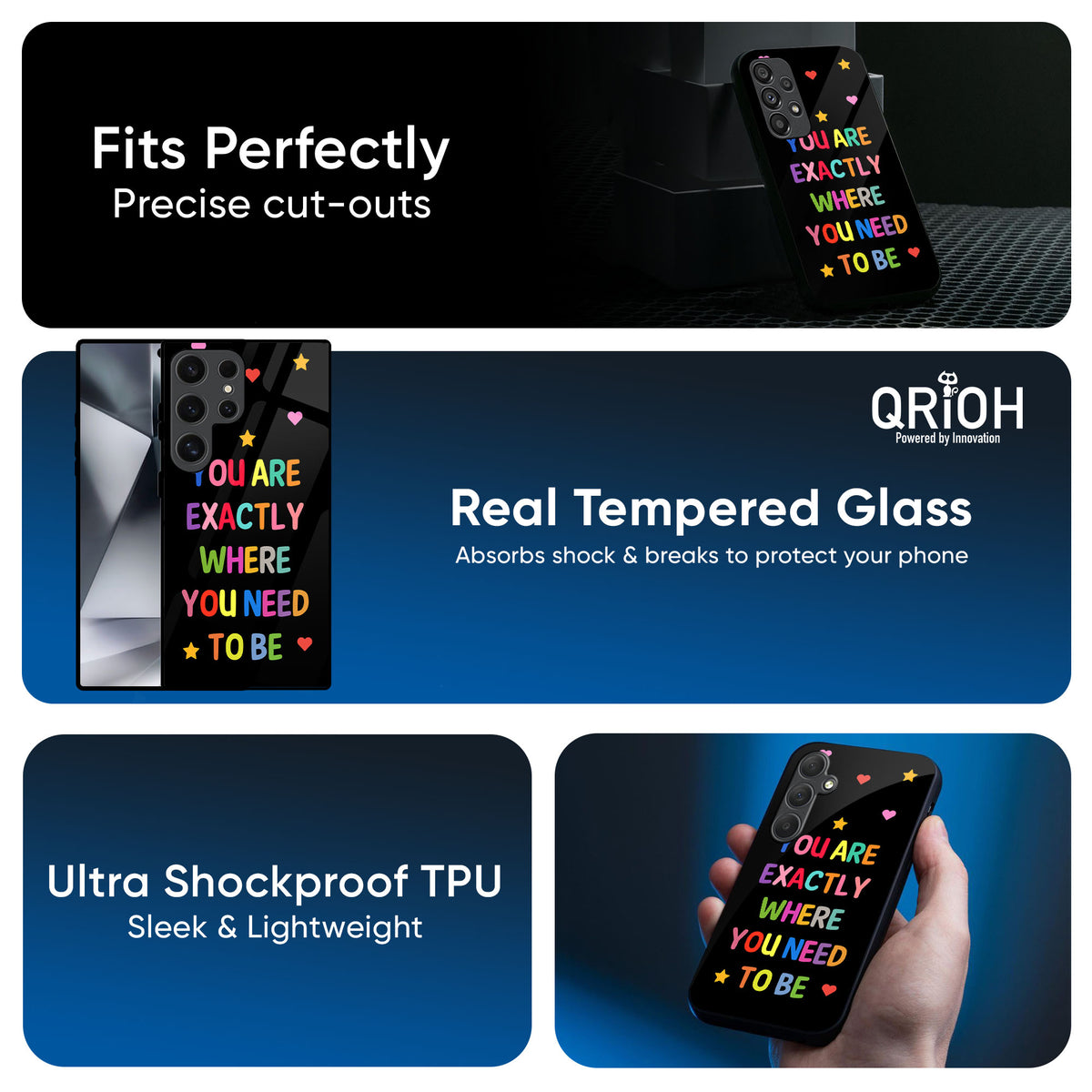Magical Words Glass Case for Samsung Galaxy A16 5G