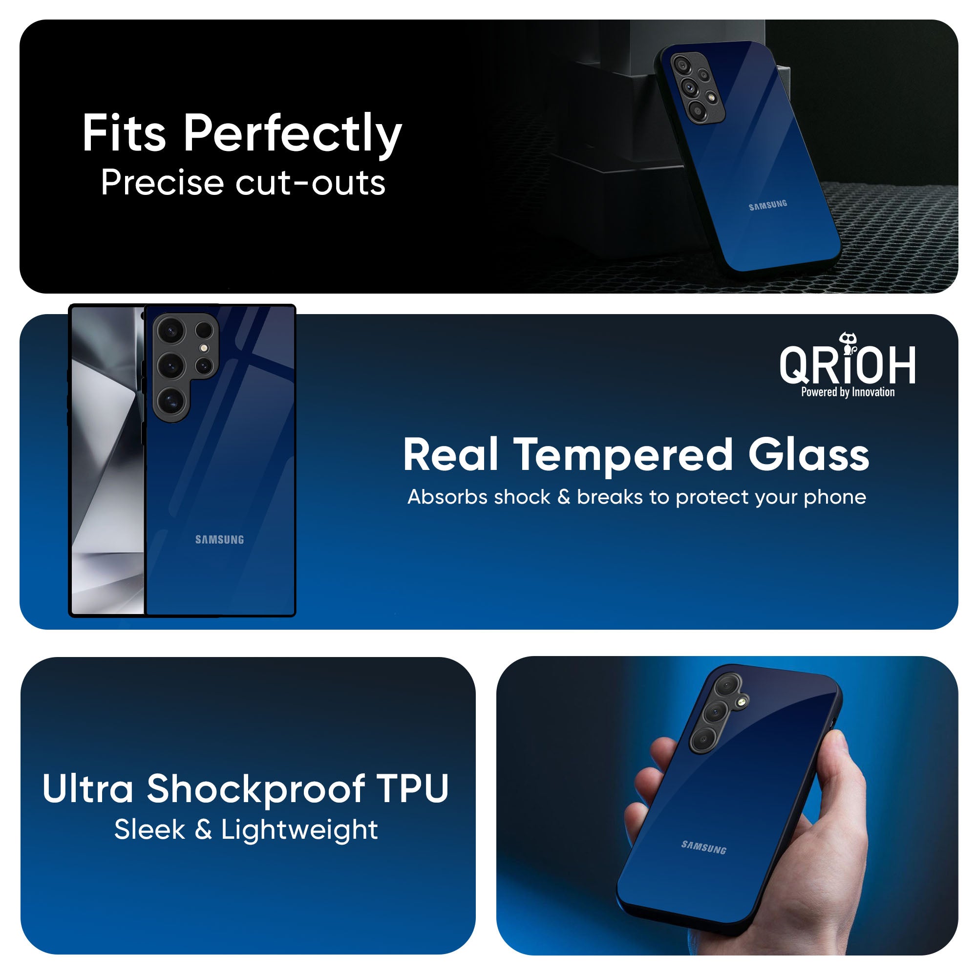 Very Blue Glass Case for Samsung Galaxy A56 5G