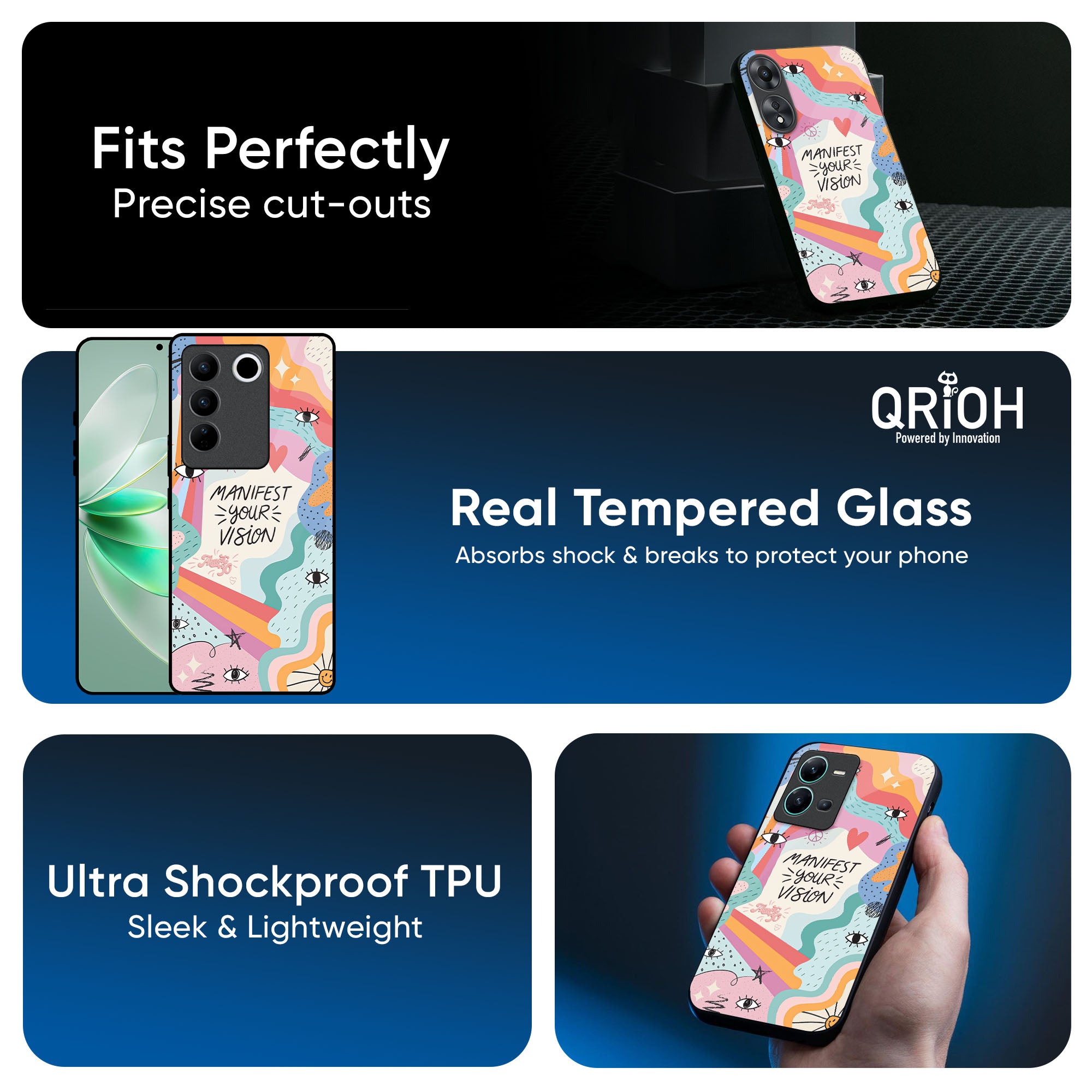 Vision Manifest Glass Case for IQOO 13 5G
