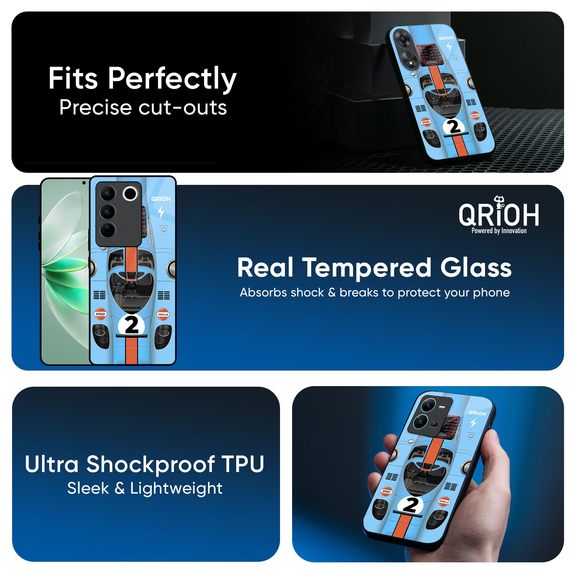Race Laboratory Glass Case for Vivo X50 Pro