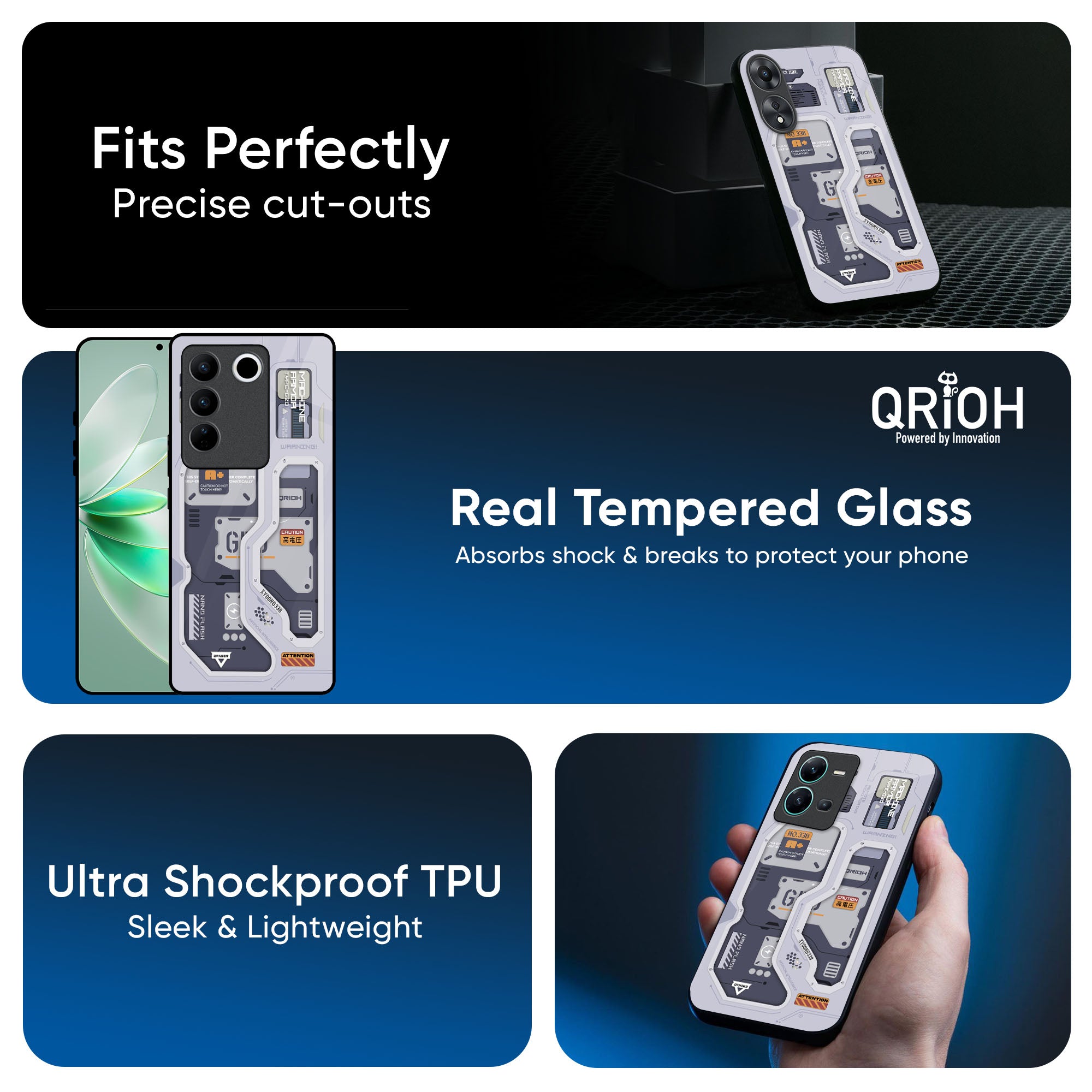 Tech Savvy Glass Case for Vivo X50 Pro