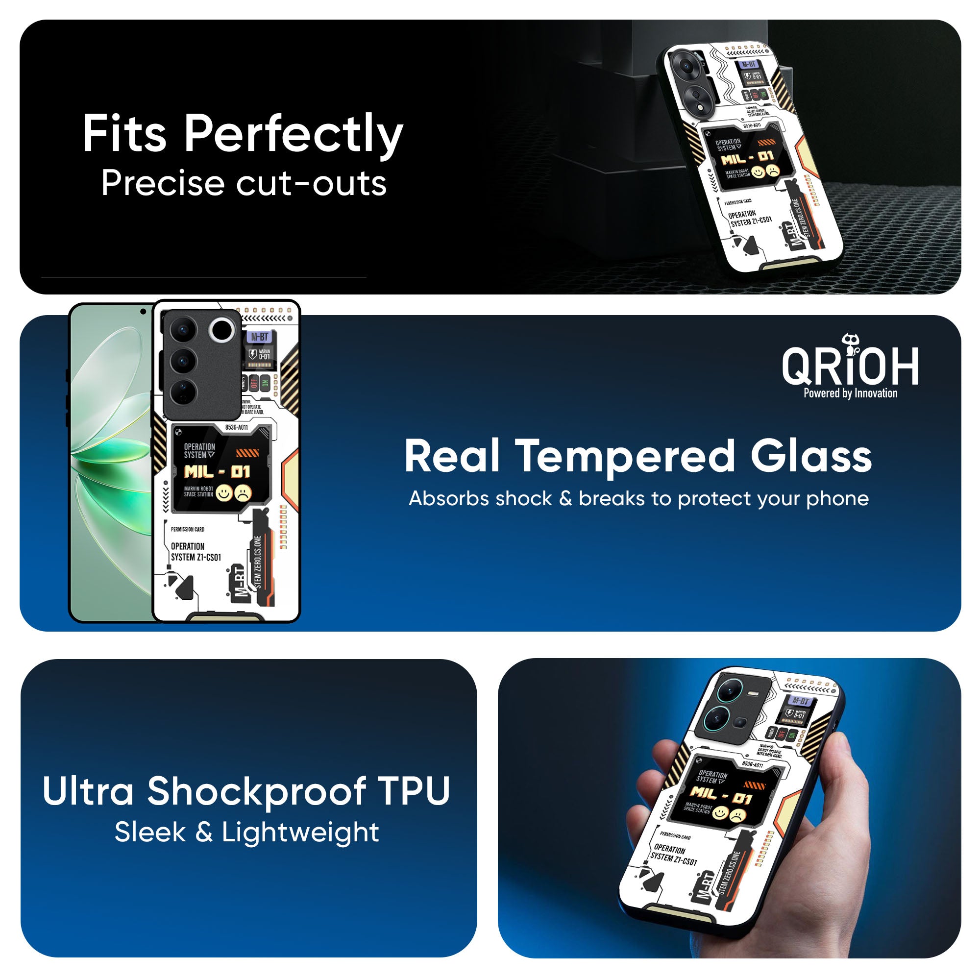 Tech Display Glass Case for Vivo X50 Pro