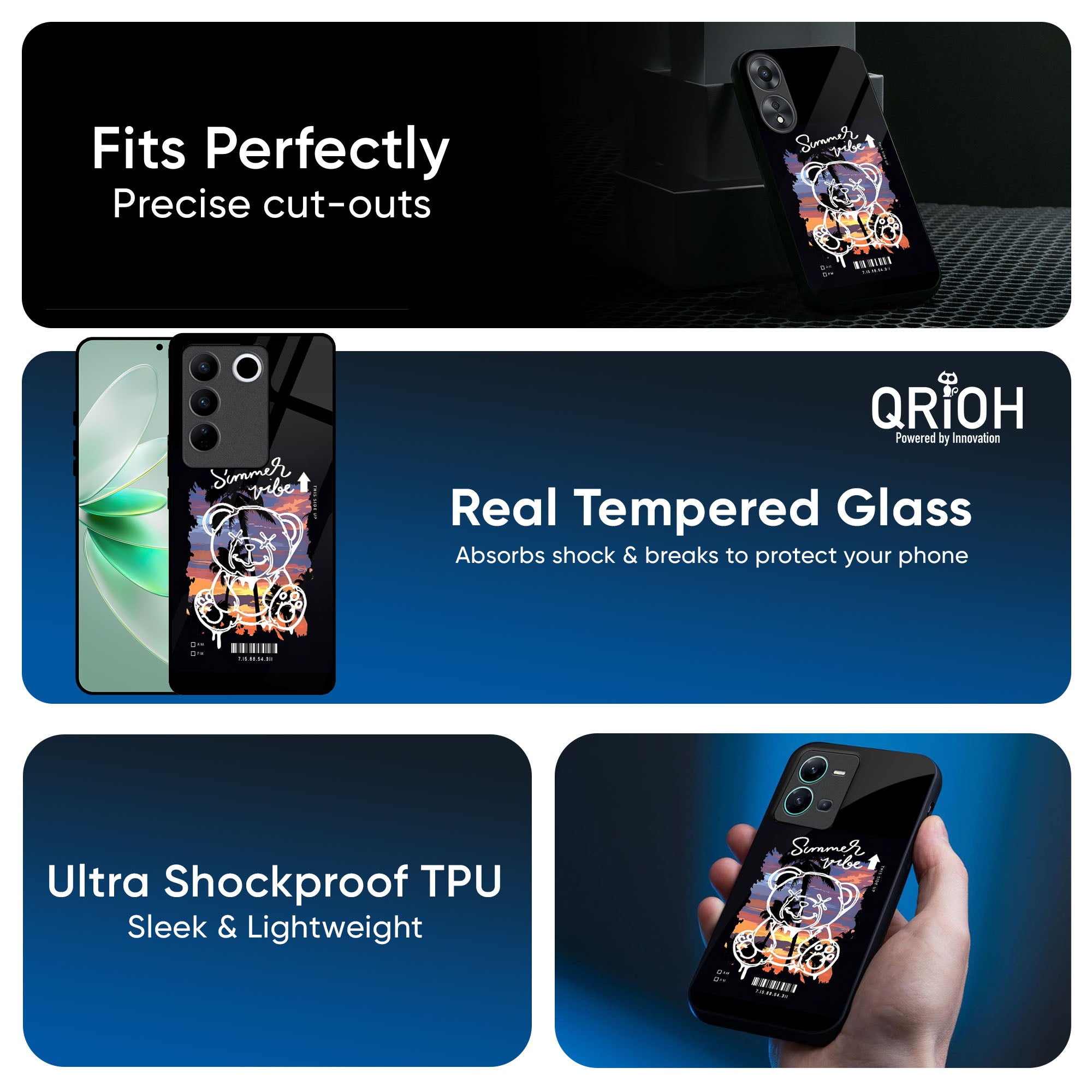 Summer Vibe Glass Case for Vivo X50 Pro