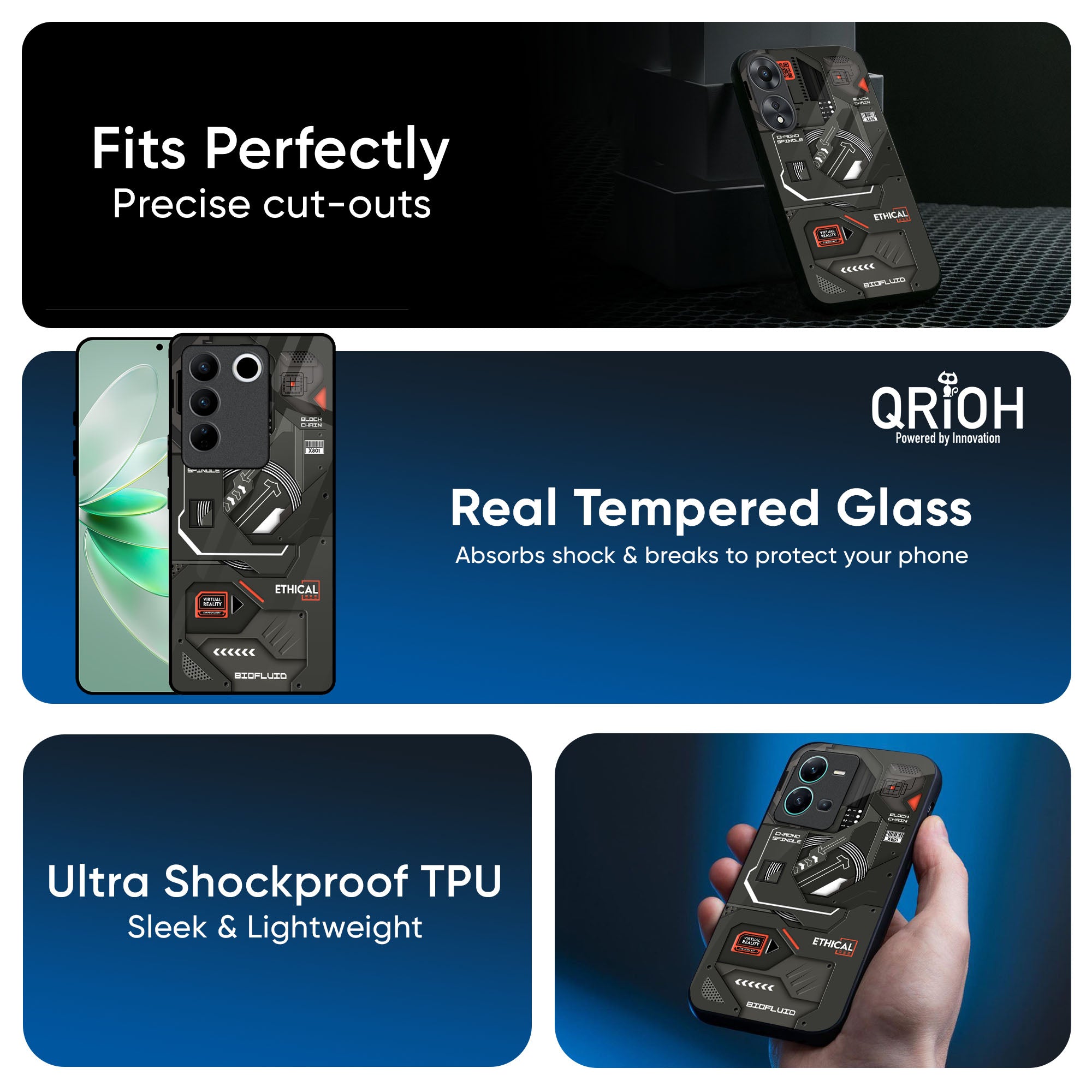 Tech Aesthetics Glass Case for Vivo X50 Pro