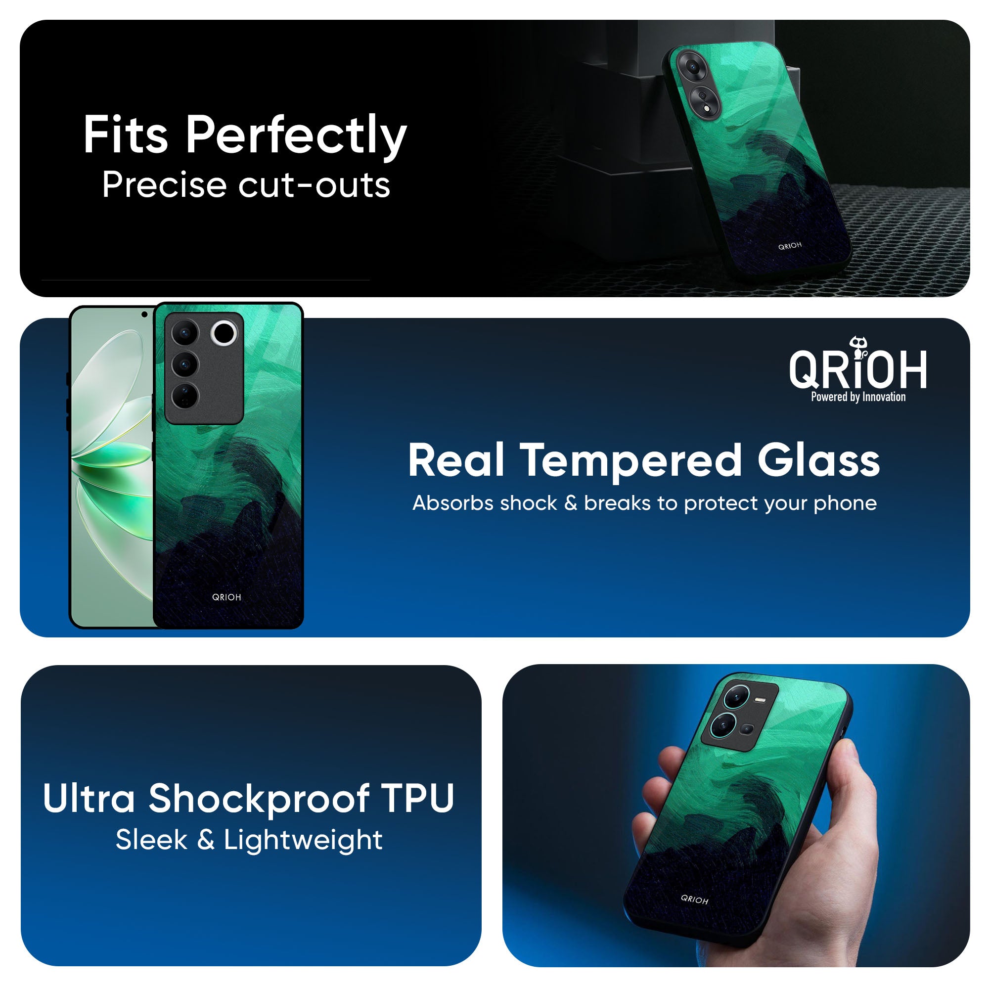 Scarlet Amber Glass Case for IQOO Z9s Pro 5G