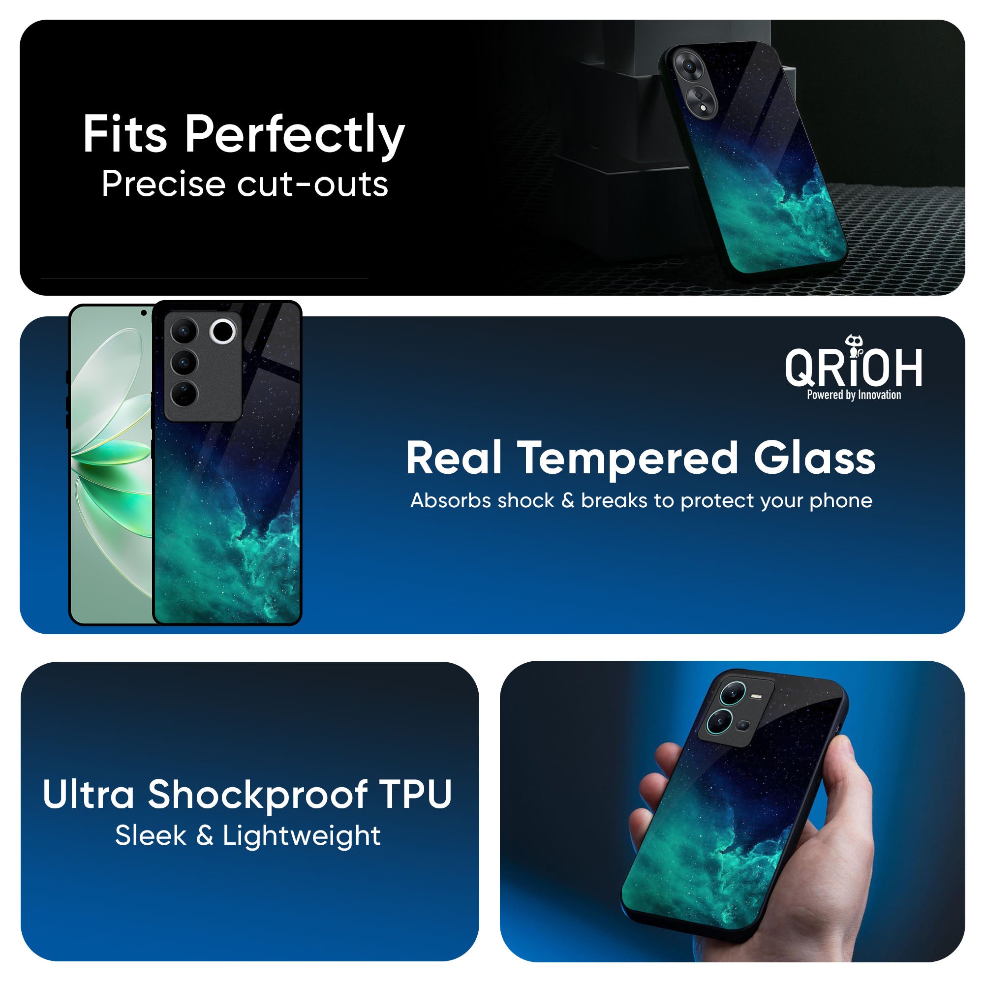 Winter Sky Zone Glass Case For IQOO Z9s Pro 5G