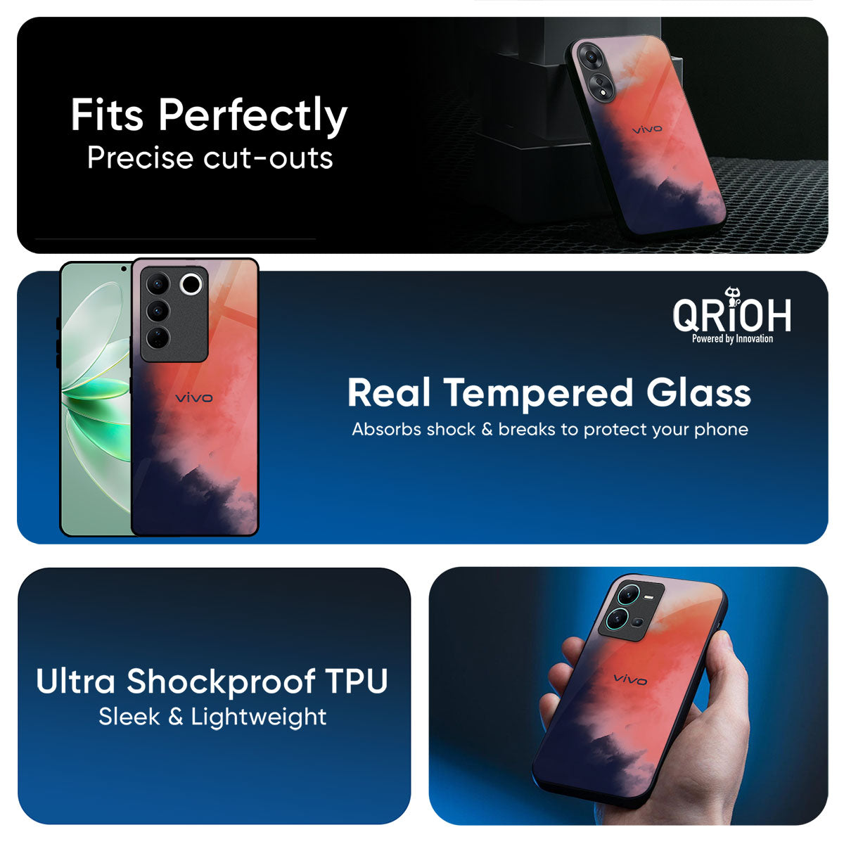 Scary Weather Glass Case for Vivo Y300 5G