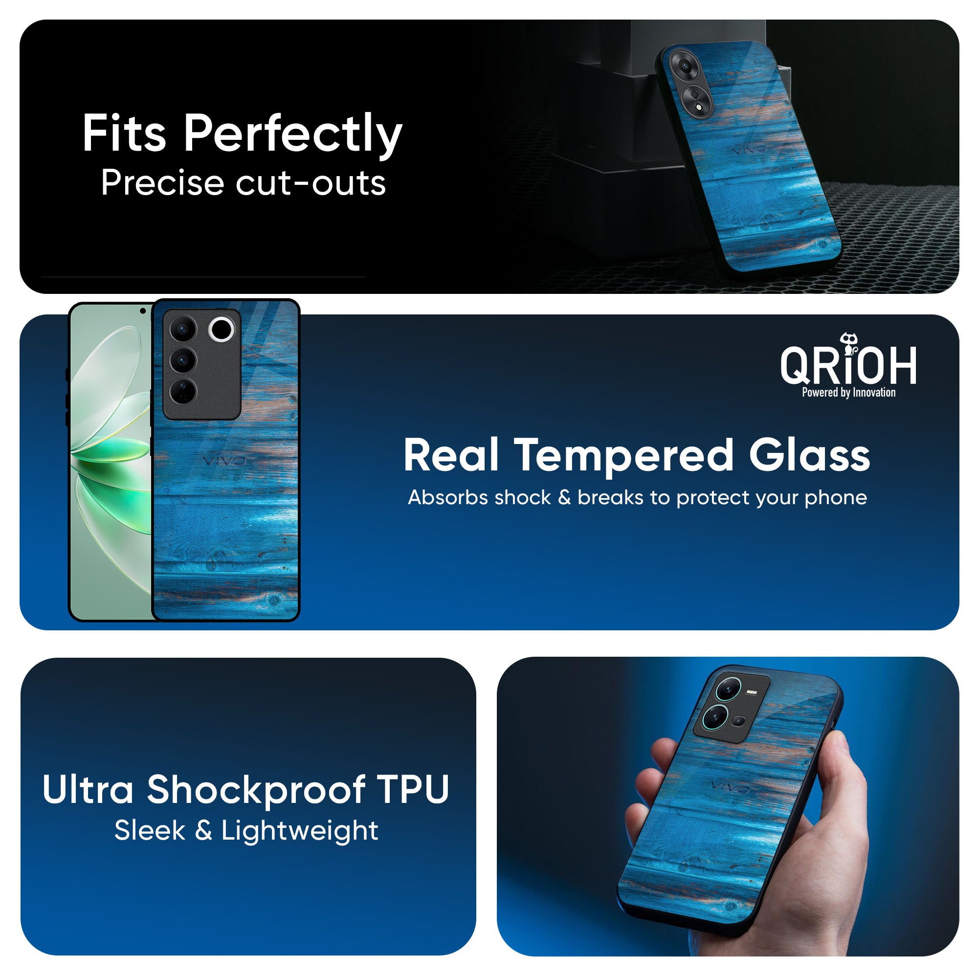 Patina Finish Glass case for IQOO Z9s Pro 5G