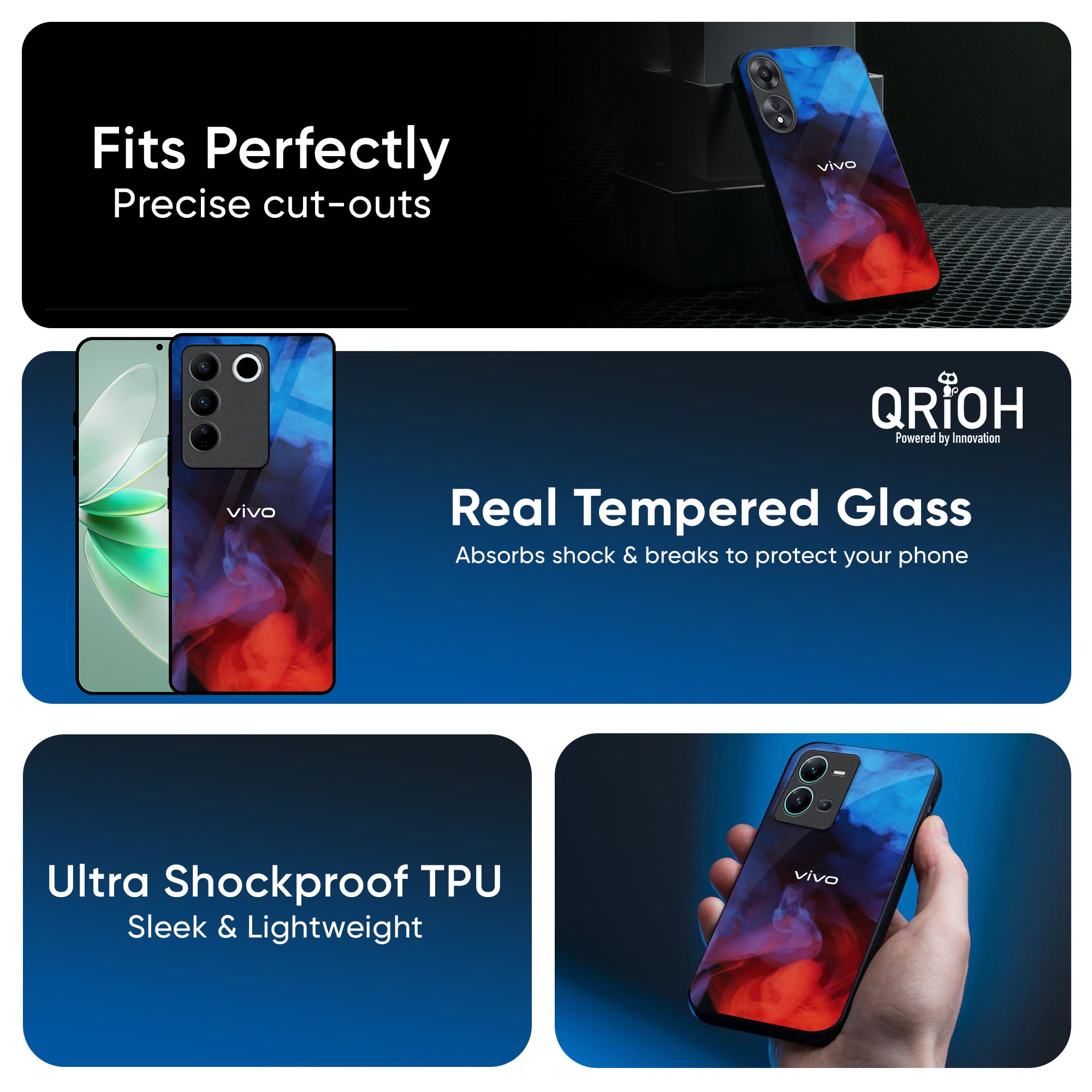 Dim Smoke Glass Case for IQOO 13 5G