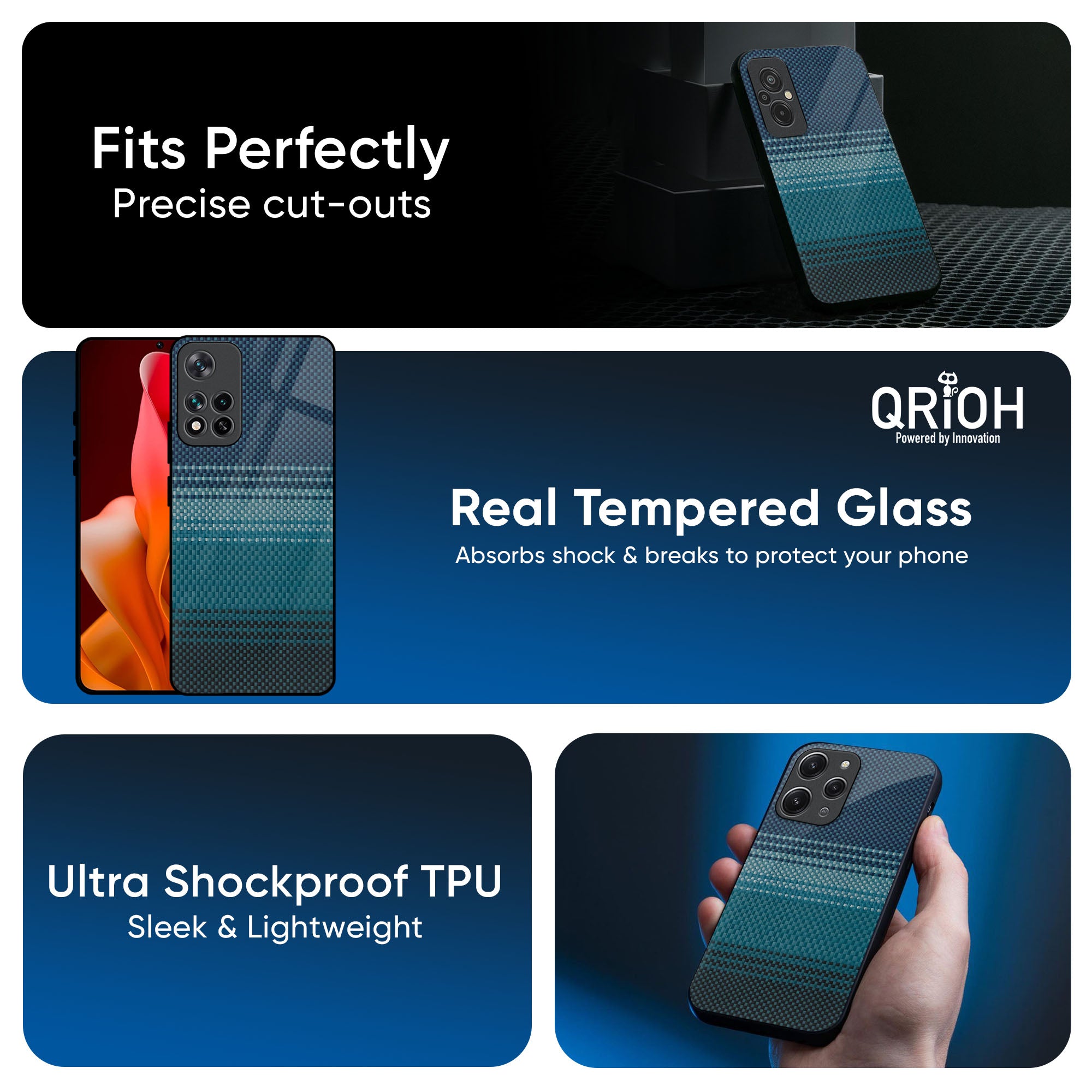 Modern Rug Glass Case for Redmi Note 12 5G
