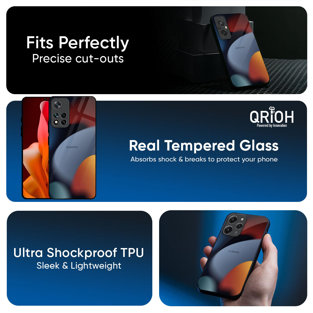 Acrylic Stones Glass Case for Redmi Note 14 Pro 5G