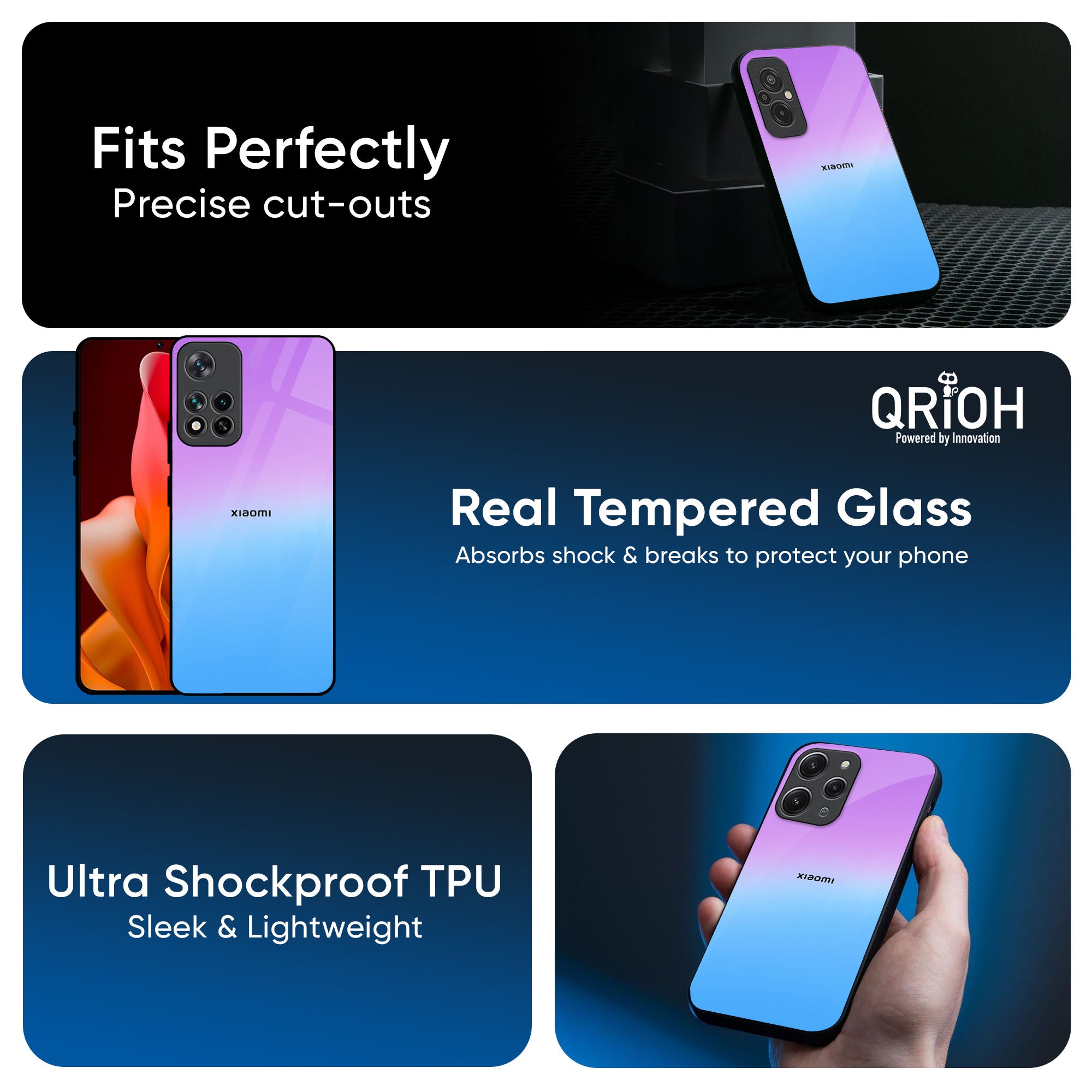 Unicorn Pattern Glass Case for Redmi Note 14 5G