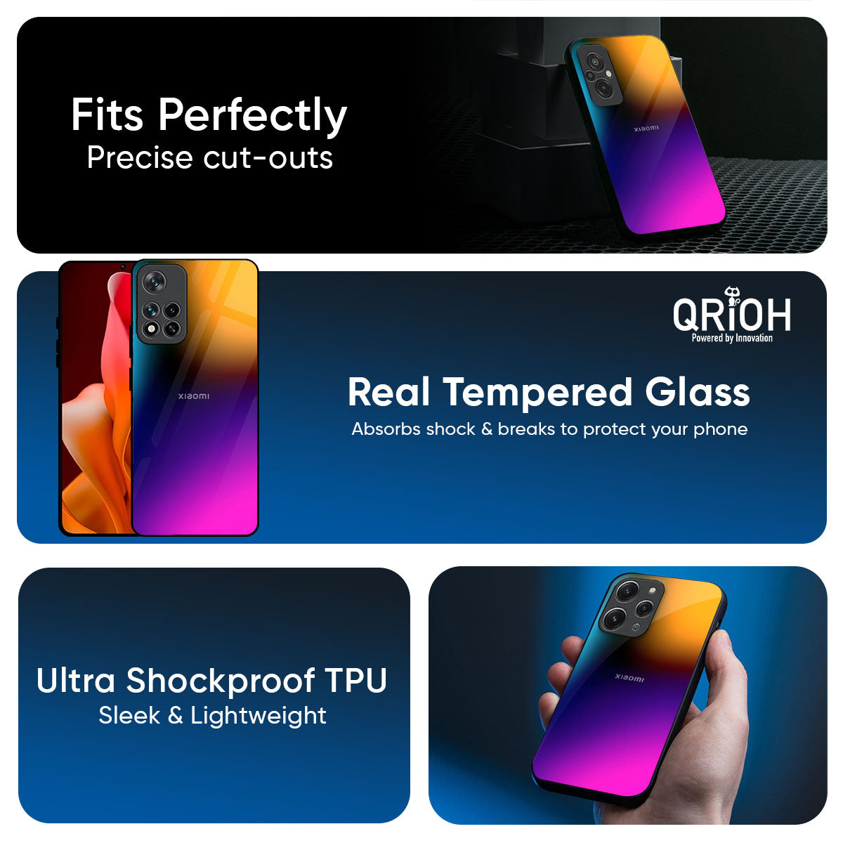 Prism Color Glass Case for Redmi Note 14 5G