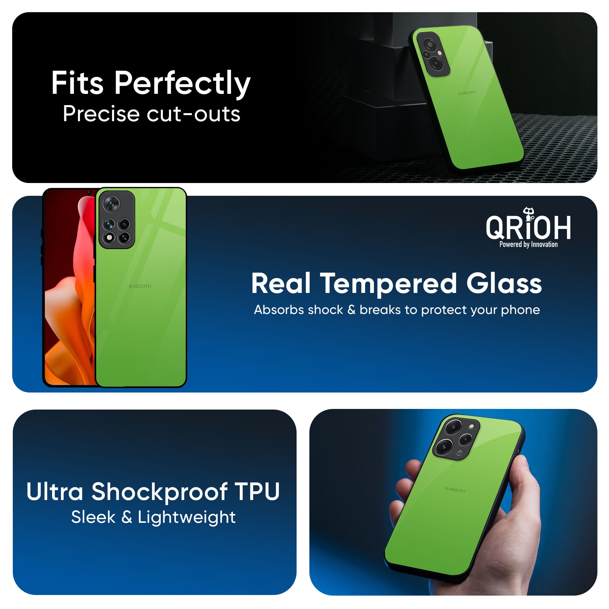 Paradise Green Glass Case For Redmi Note 14 5G