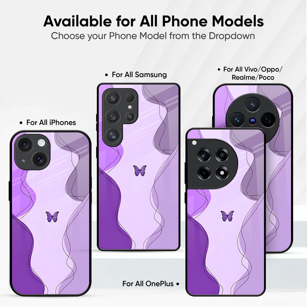 Mauve Magic Glass Case