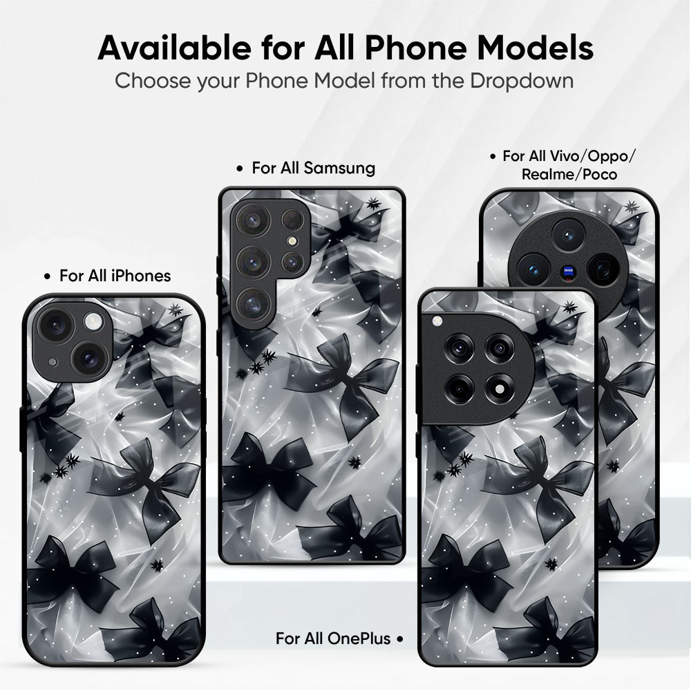 Elegant Bow Glass Case