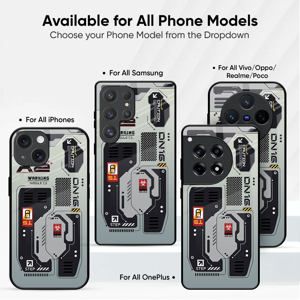 Techno Vibes Glass Case
