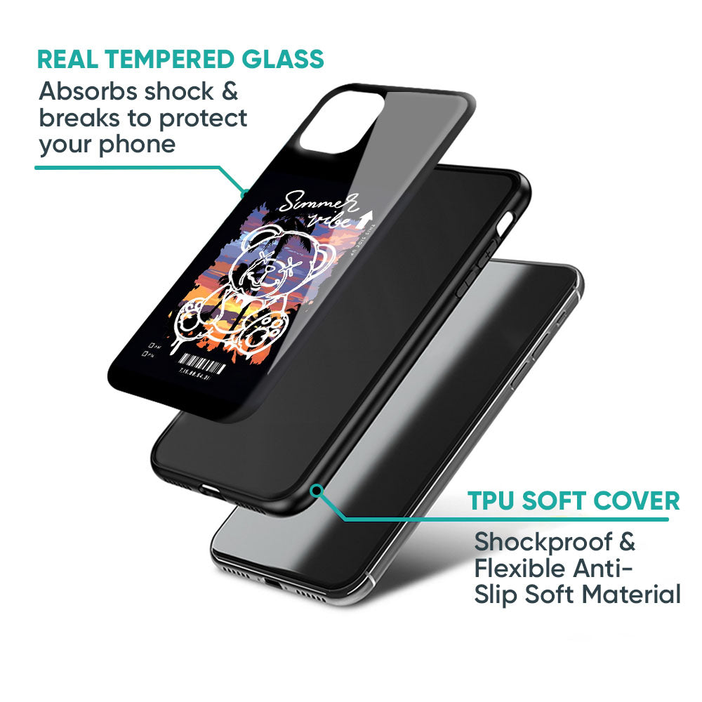 Summer Vibe Glass Case for iPhone 16 Pro Max