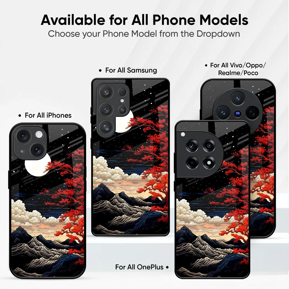 Scarlet Serenity Glass Case