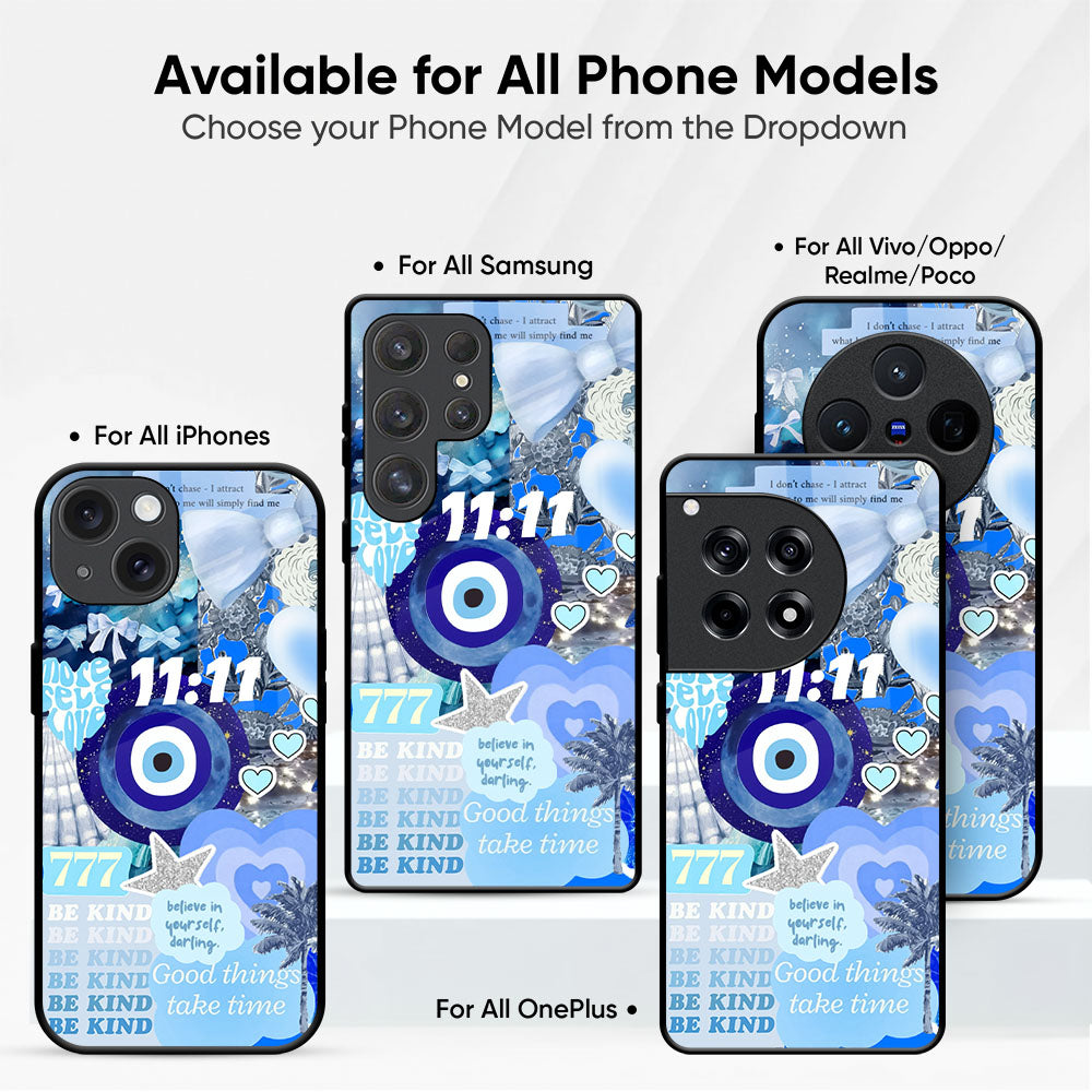 Blue Gaze Glass Case