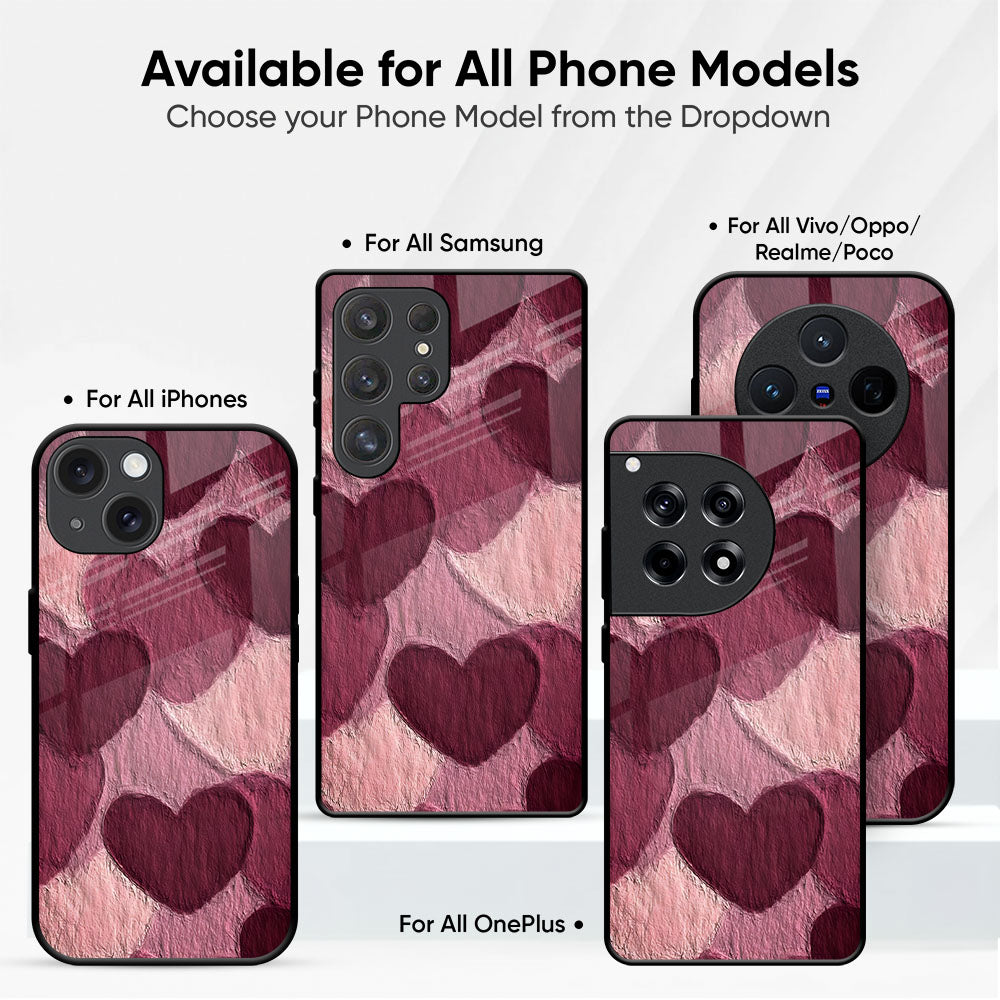 Sweetheart Patterned Glass Case