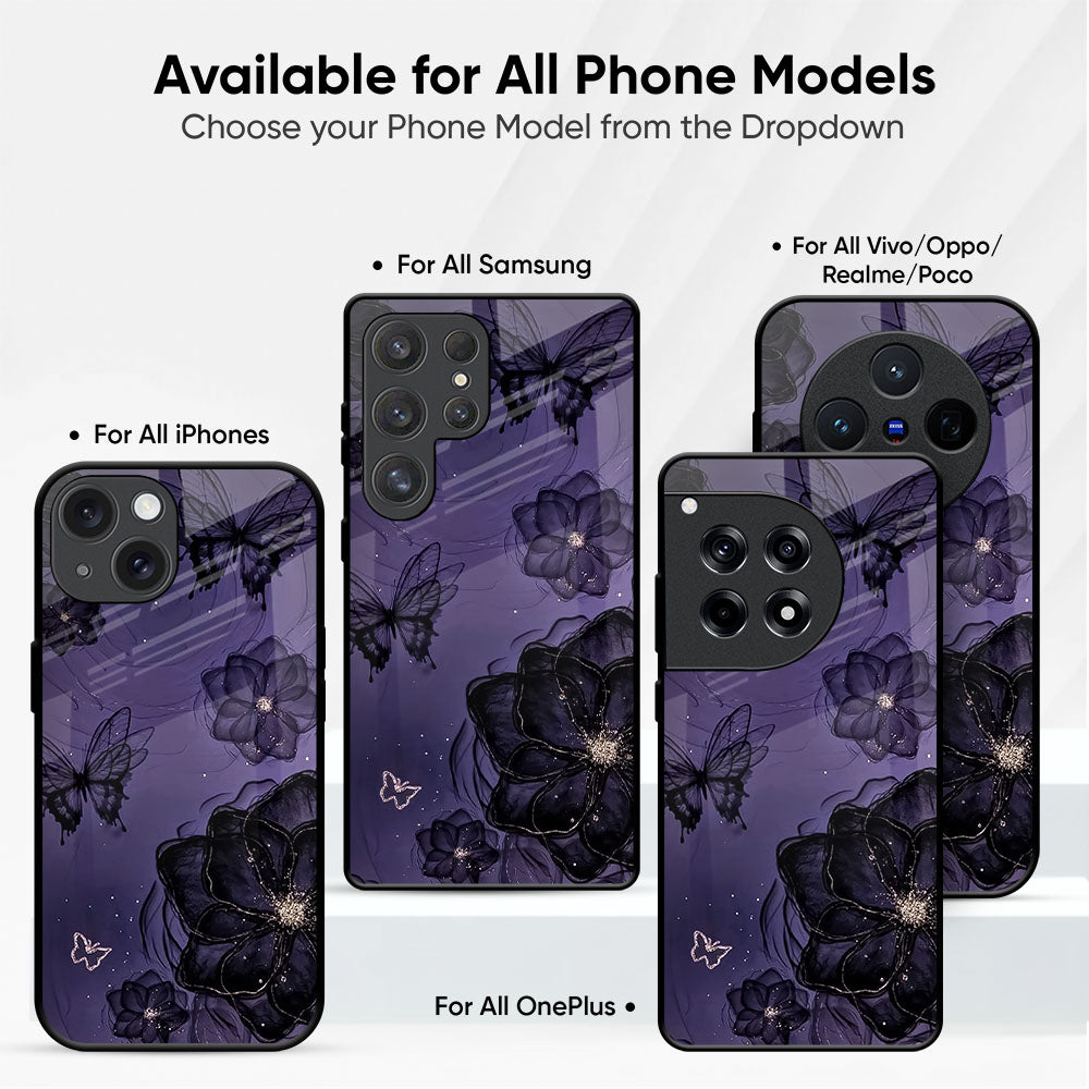Purple Paradise Glass Case