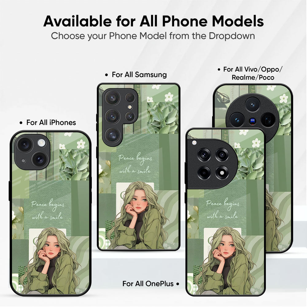 Fantasy Girl Glass Case
