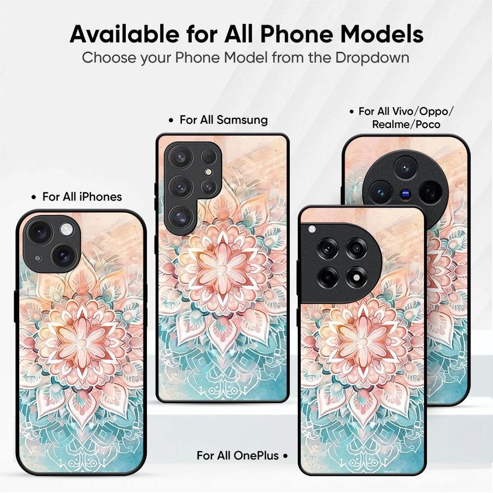 Mandala Mirage Glass Case