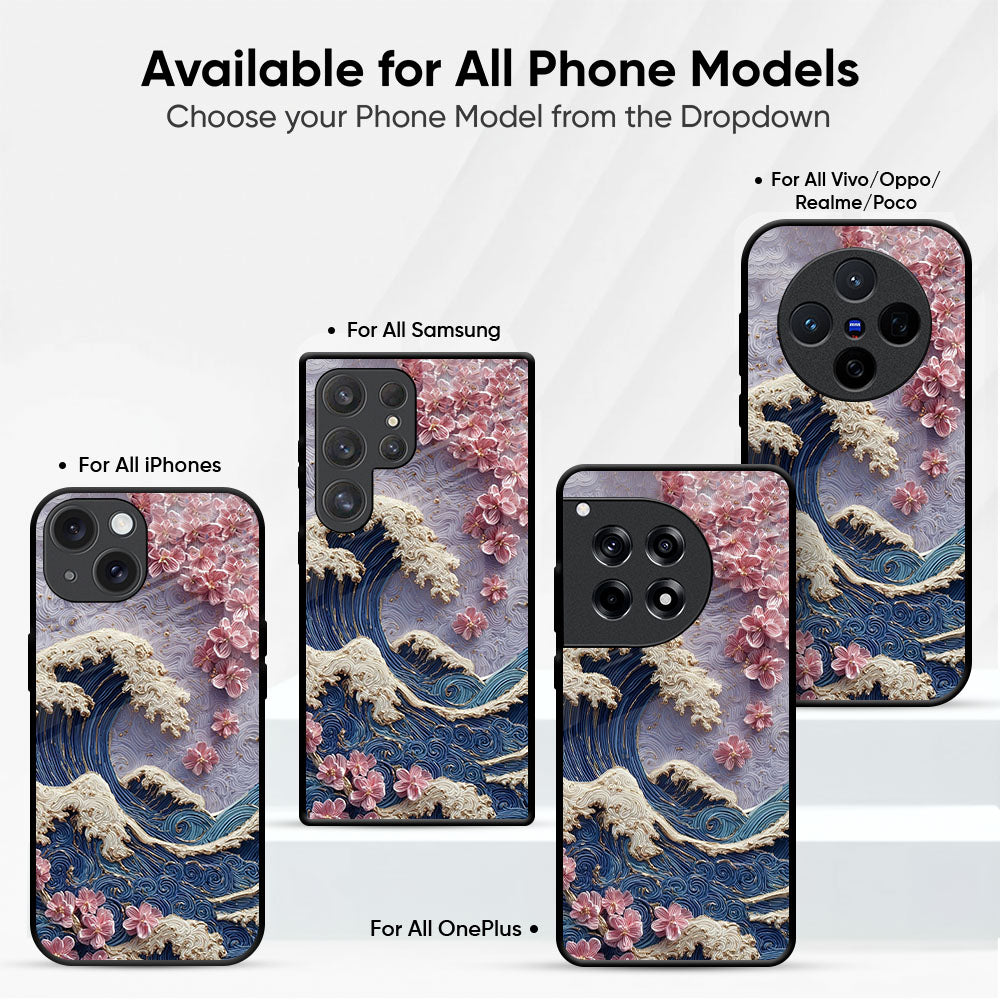 Petal Wave Glass Case